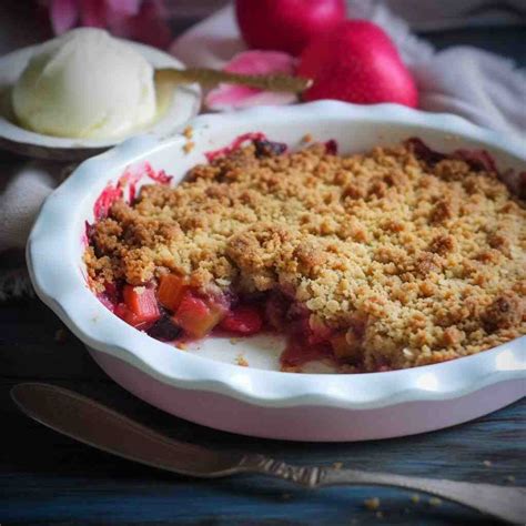 Mary Berry Rhubarb Crumble & Ginger Recipe