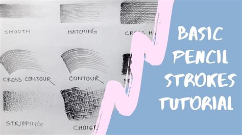 BASIC PENCIL STROKES TUTORIAL FOR BEGINNERS SHADING TECHNIQUE