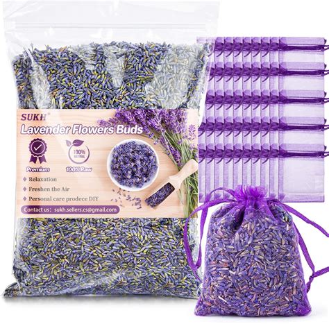 Amazon 8 4OZ Sukh Lavender Sachet Bags Fresh Scented Dried