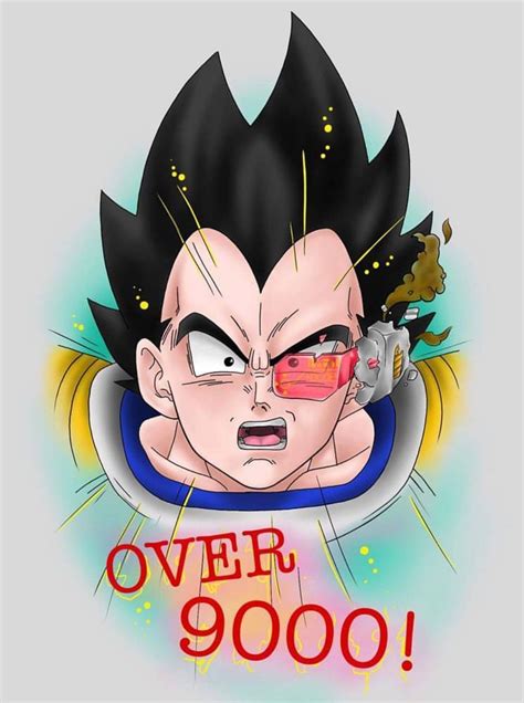 eastkaidragonball: Dragon Ball Z 9000 - Dragon Ball Z Over 9000 T-Shirt / It has since become a ...