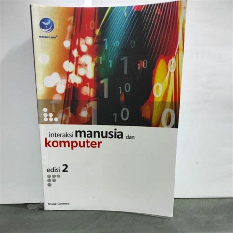 Jual Buku Interaksi Manusia Dan Komputer Edisi Isap Santoso Shopee