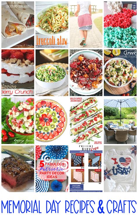 Memorial Day Recipes And Crafts Mmm Block Party Keeping It Simple