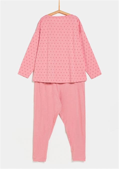 Pijama Dos Piezas Estampado De Tallas Grandes De Mujer Tex Ofertas