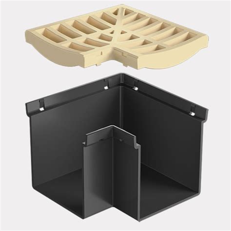 Rain Drain™ Trade Corner With Sandstone Plastic Grate Archipro Nz