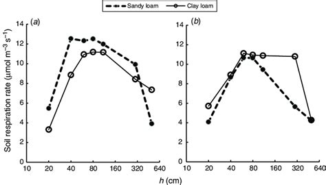 Soil Respiration Rate As Function Of Soil Matric Head H For Wheat A