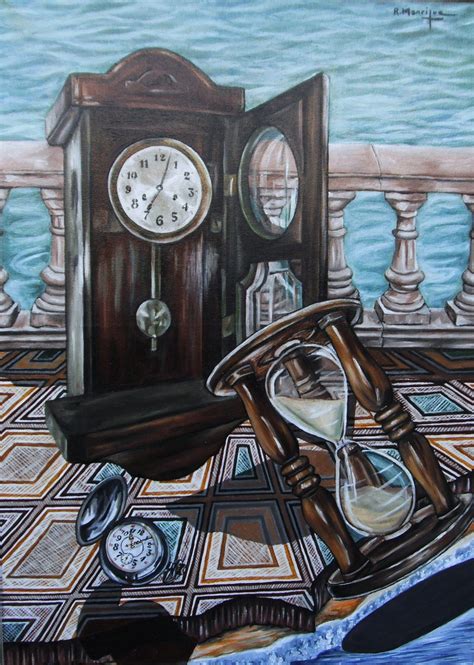 El Tiempo 70 Cm X 50 Cm Óleo Sobre Lienzo Zeitgenössische Kunst