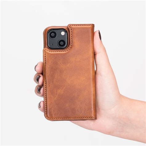 Florence iPhone 13 Mini Leather Detachable Wallet Case with MagSafe - Venito – Venito Leather