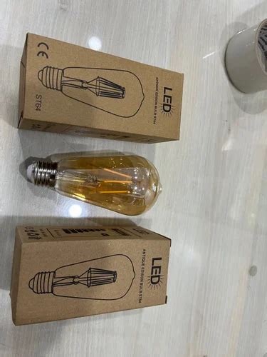 St Led Filament Bulb China Decorative Lamp Warm White At Rs