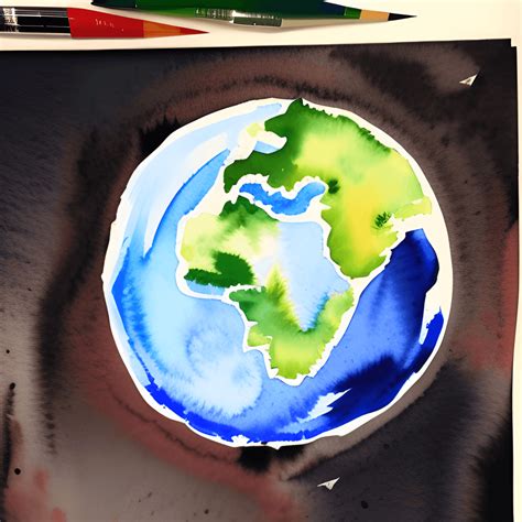 Planet Earth Watercolor Illustration Creative Fabrica