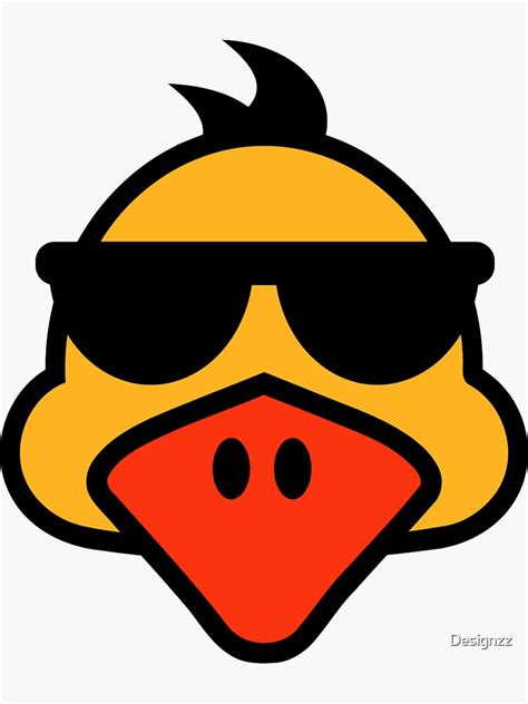 "Cool duck sunglasses" Sticker by Designzz | Redbubble