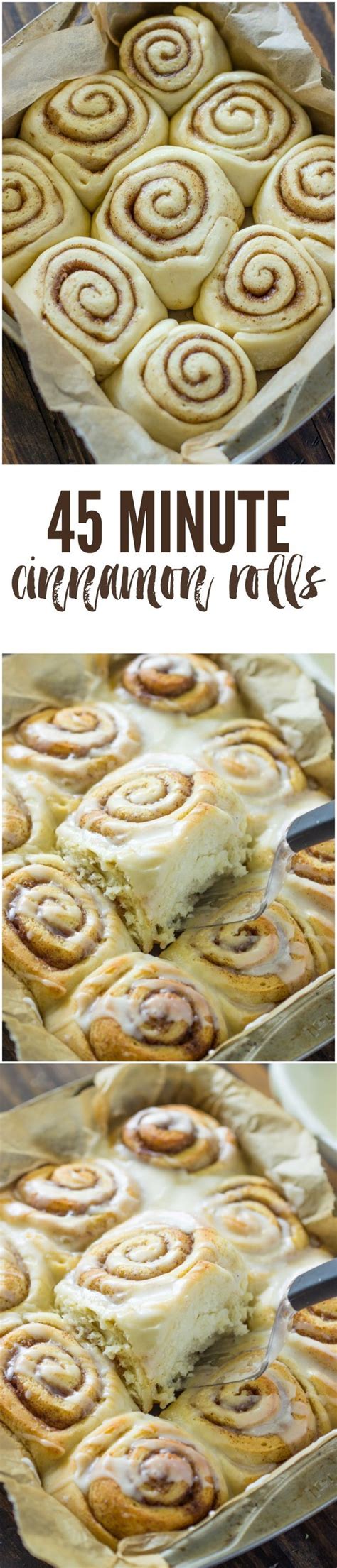 Quick 45 Minute Cinnamon Rolls