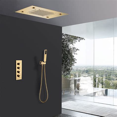 Discover Our Reno Solid Brass Rain And Waterfall Shower Head With