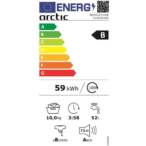 Masina De Spalat Rufe Arctic Ab Xlab Kg Rpm Clasa B