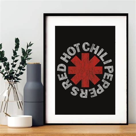 Quadro Decorativo Red Hot Chili Peppers A Vidro Elo
