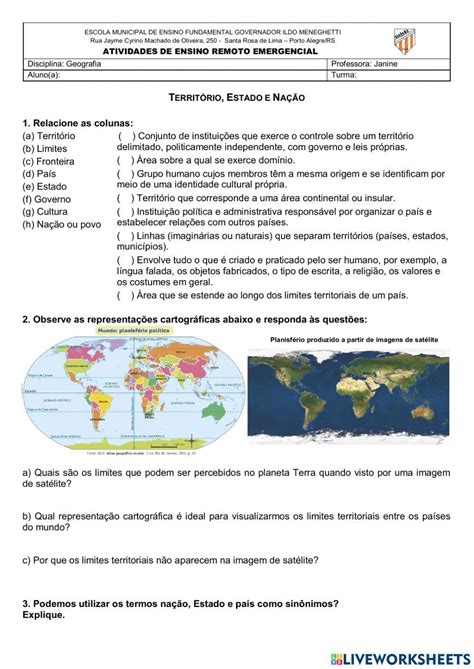 Estado Nacao E Territorio
