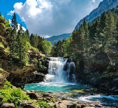 Waterfall In Ordesa National Park Jigsaw Puzzle In Waterfalls Puzzles