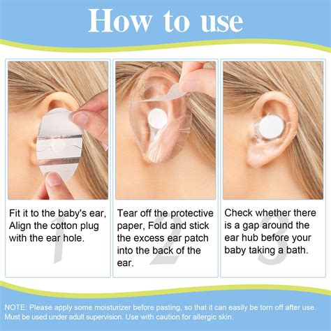 SEFUDUN Ear Covers for Shower 60 pcs ,Waterproof Ear Protector Covers