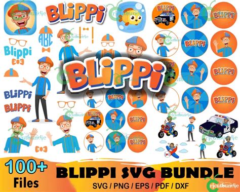 100 Blippi Svg Bundle Free Svg Files For Cricut