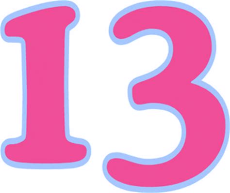 Number 13 Clipart