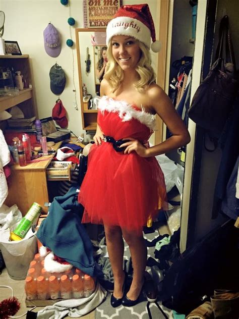 Christmas Party Outfit Mrs Claus Naughty Or Nice Tulle Red Dress Xmas