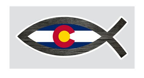 Colorado Christian Fish Colorado State Flag - Clip Art Library