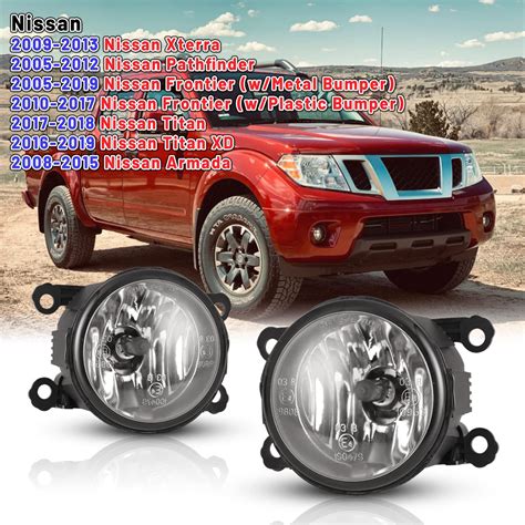 Autowiki Fog Lights Lamps Compatible For Nissan Xterra Pathfinder