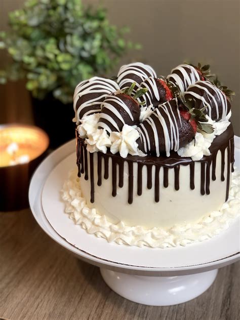 Vanilla And Chocolate Birthday Cake