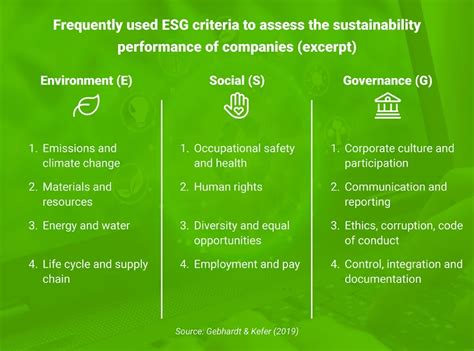 ESG criteria: Success factors of sustainable companies