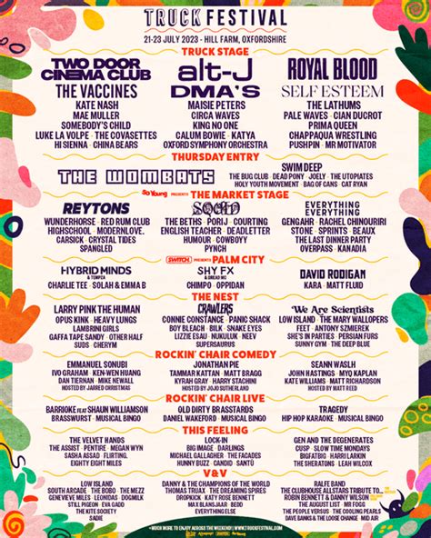 Truck Festival News Your 2023 Day Splits Are Here Were Getting Close