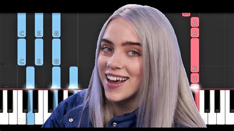 Billie Eilish Bored Piano Tutorial Youtube