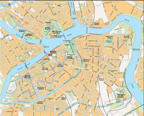 Saint Petersburg map | Digital Maps. ©Netmaps UK.