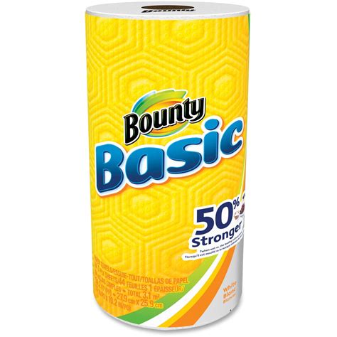 Bounty Basic Paper Towels White 1 Roll