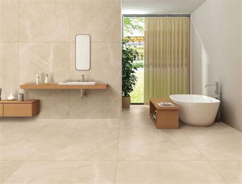 Ceramic Glossy Kajaria Bathroom Floor Tile Size X Feet X Mm