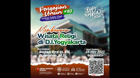 93 Membangun Wisata Religi Di Yogyakarta Oleh Drs H Sri Purnomo M