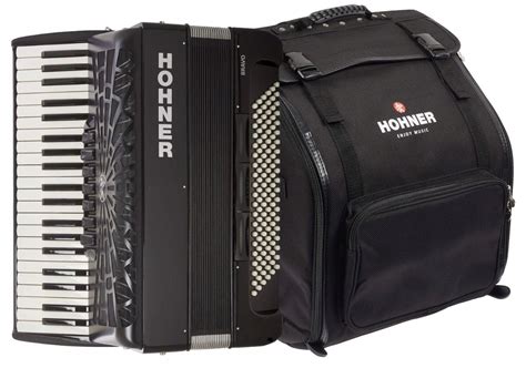 Hohner Bravo Iii Czarny Akordeon Klawiszowy Basowy Pokrowiec