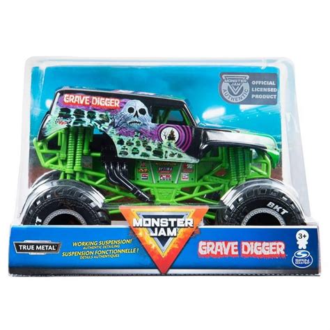 Monster Jam Official Grave Digger Monster Truck Die Cast Vehicle 124 Scale