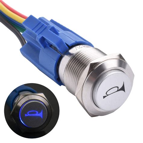 Apiele Mm V Momentary Speaker Horn Push Button Toggle Switch