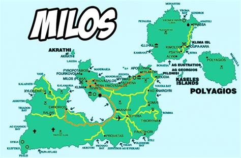 Mappa Milos - Milos Grecia