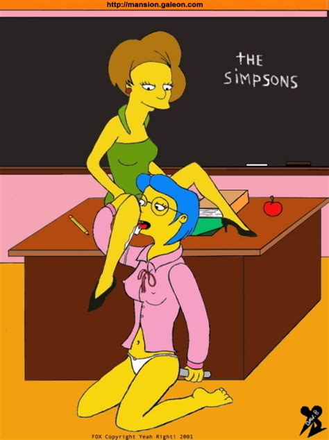 Rule 34 Clothes Color Dav B Esp Edna Krabappel Elizabeth Hoover