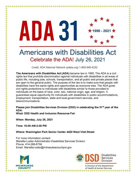 Celebrate The Anniversary Of The Americans With Disabilities Act Ada