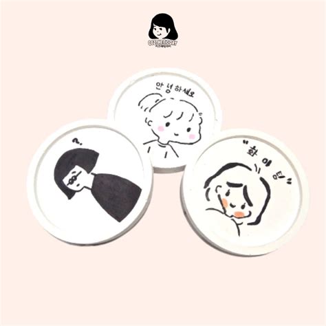 Jual Round Coaster Aesthetic Korean Coaster Tatakan Gelas Alas Gelas