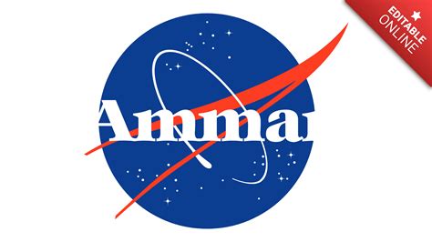 Amman | NASA Logo | Text Effect Generator