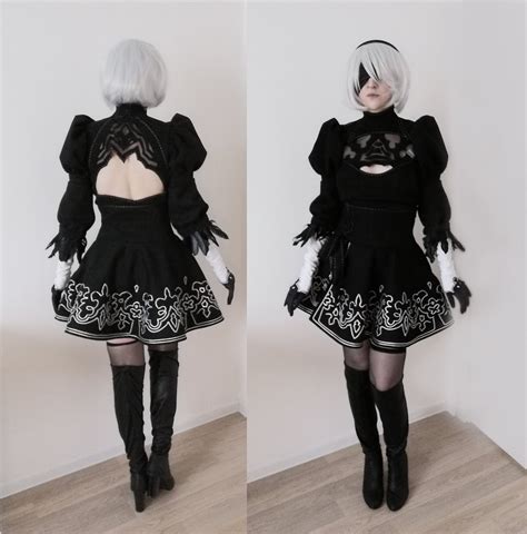 2b Yorha Nier Automata Cosplay Costume Dress White Other Etsy