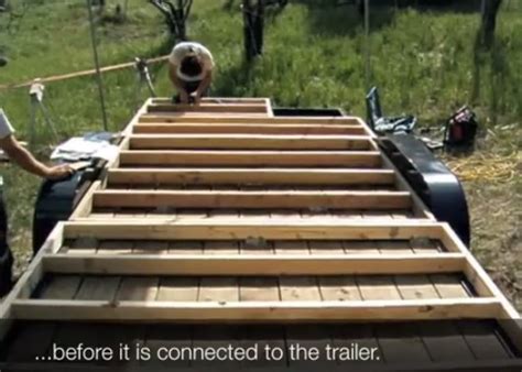 How to Floor and Frame a Tumbleweed Tiny House on a Trailer (video)