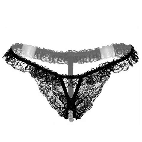 Underwear Women Lace Pearls G Strings Tangas Sexy Women Panties G