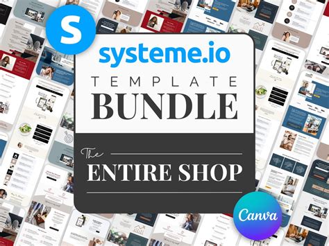 Systeme Io Template Bundle The Entire Shop Sales Page Membership Plr