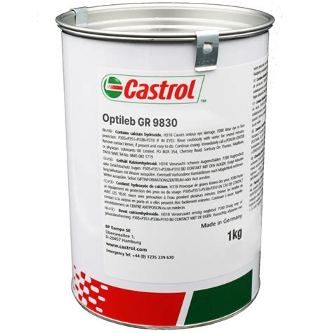 Castrol Optileb GR 9830 High Temperature Bearing Grease NLGI 2 1kg