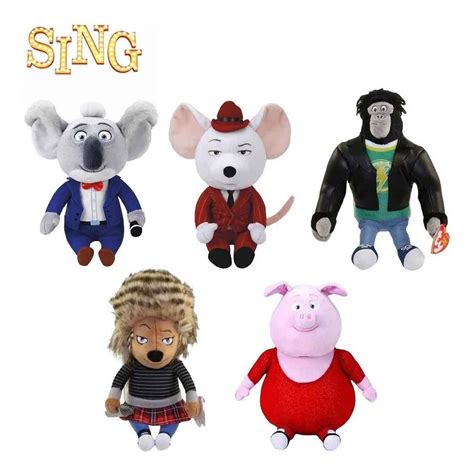 Pelúcia Disney Sing Ty Beanie Babies Buster Coala Mike Rato Johnny