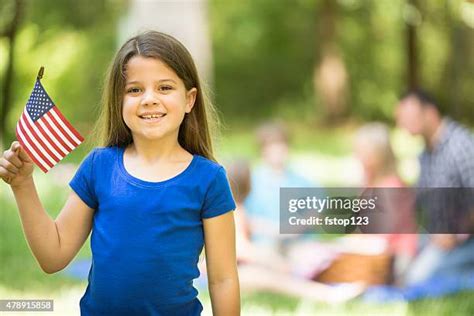 Girl Wearing American Flag Photos And Premium High Res Pictures Getty Images