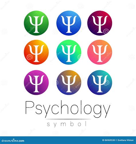 Modern Sign Set Of Psychology Creative Style Icon In Vector Bright